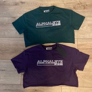 Alphalete Medium Crop. Green only